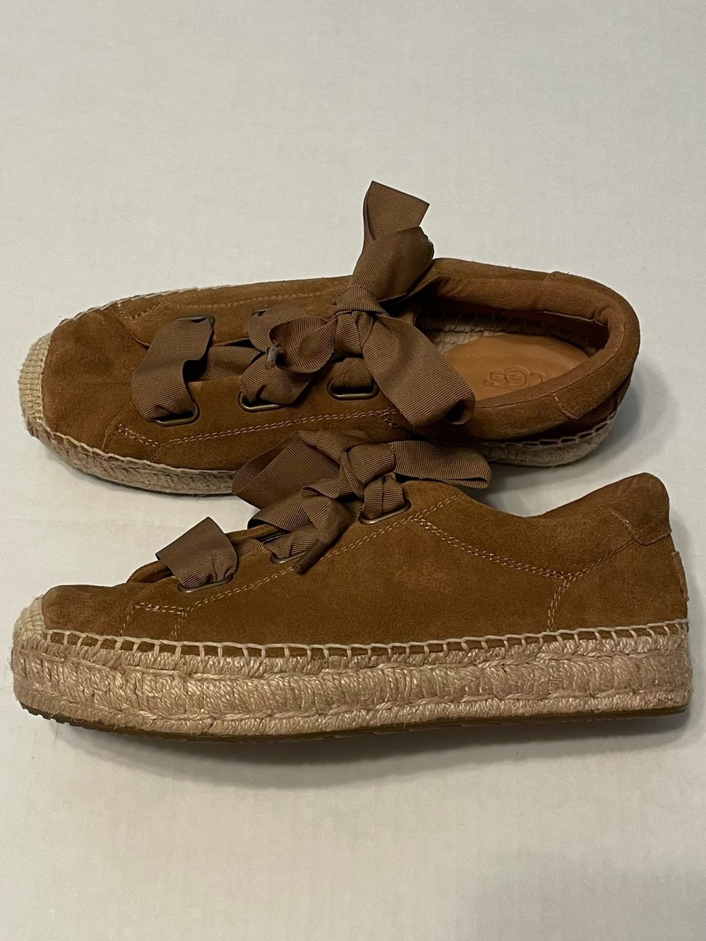 Ugg Brianna Espadrille Sneaker Suede chestnut size 7.5